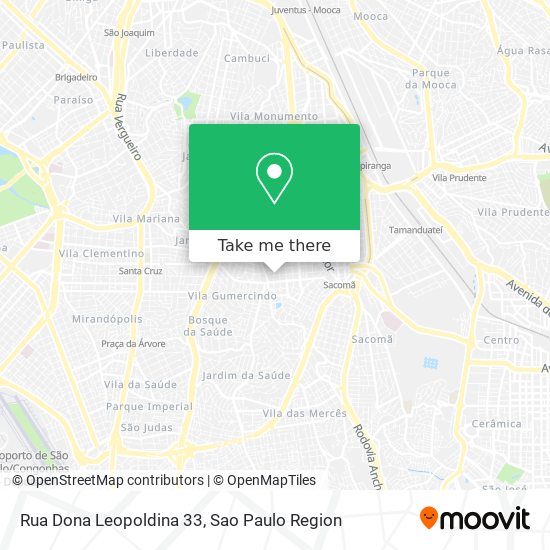 Mapa Rua Dona Leopoldina 33