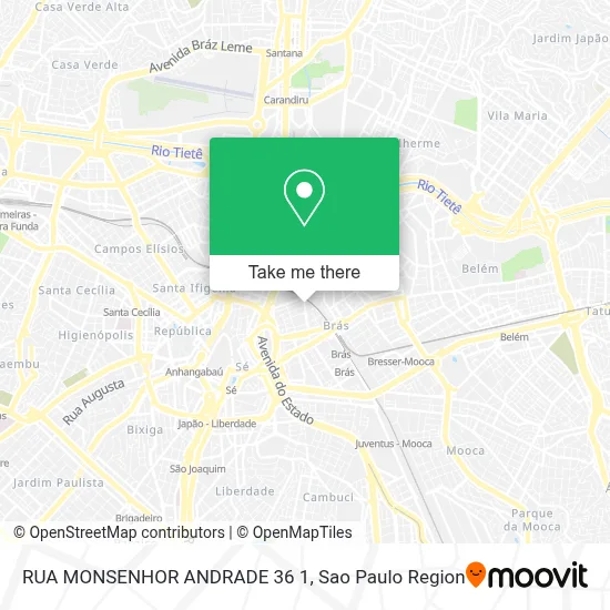 RUA MONSENHOR ANDRADE  36 1 map