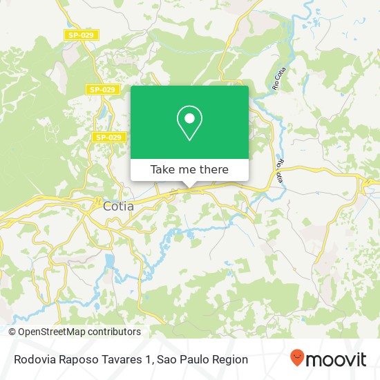 Mapa Rodovia Raposo Tavares 1