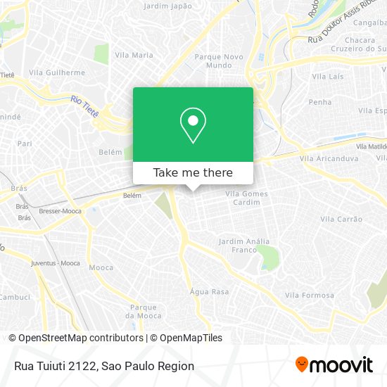 Rua Tuiuti 2122 map