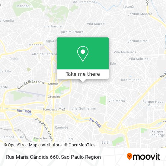 Mapa Rua Maria Cândida 660