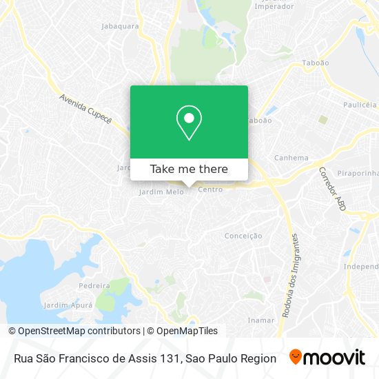 Mapa Rua São Francisco de Assis  131