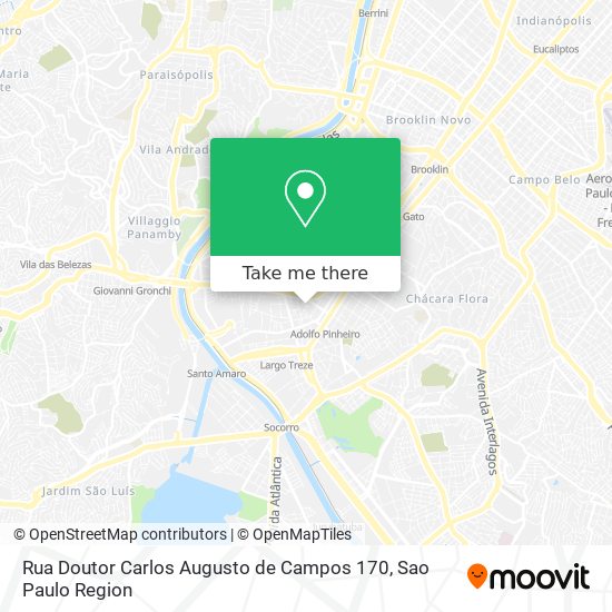 Rua Doutor Carlos Augusto de Campos 170 map