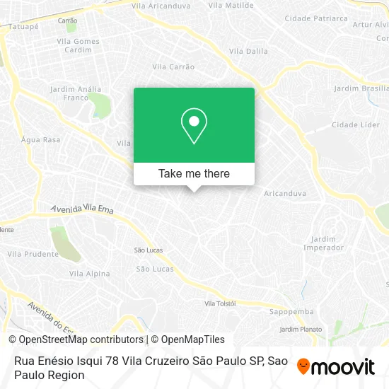 Rua Enésio Isqui   78   Vila Cruzeiro   São Paulo   SP map