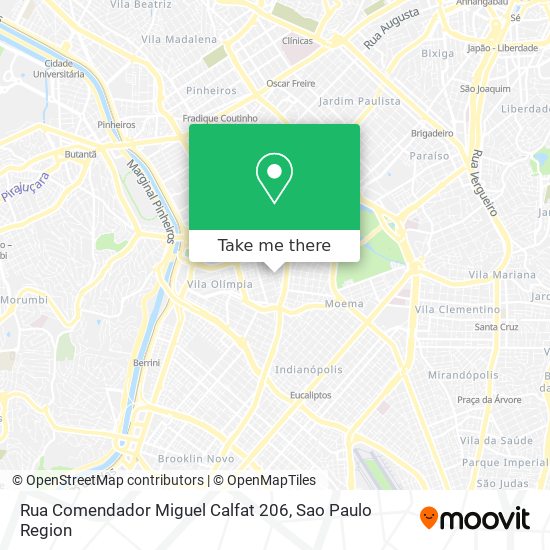 Rua Comendador Miguel Calfat 206 map