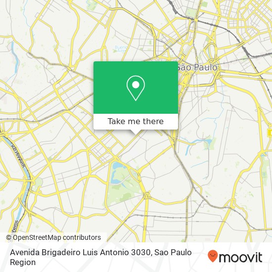 Avenida Brigadeiro Luis Antonio  3030 map