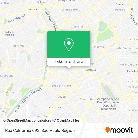 Rua California  693 map