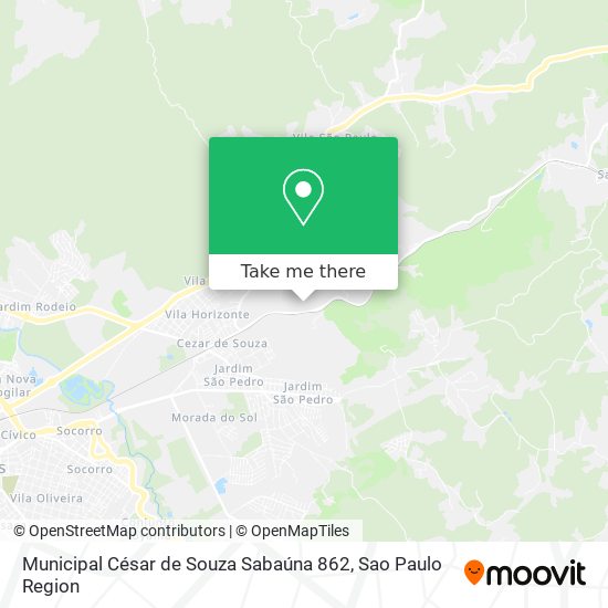 Municipal César de Souza Sabaúna 862 map