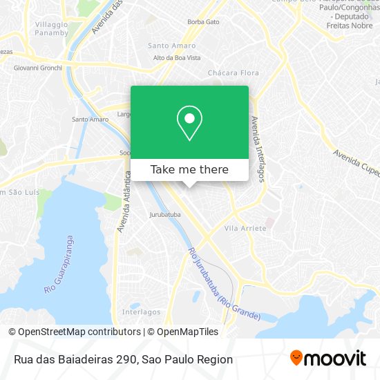 Rua das Baiadeiras 290 map