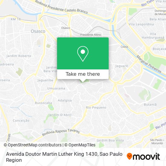 Avenida Doutor Martin Luther King 1430 map