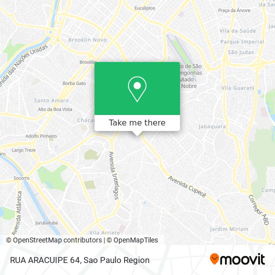 Mapa RUA ARACUIPE 64