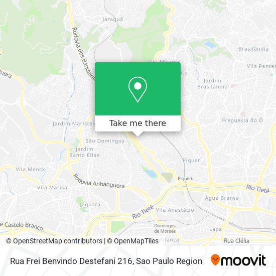 Rua Frei Benvindo Destefani 216 map
