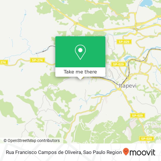 Rua Francisco Campos de Oliveira map