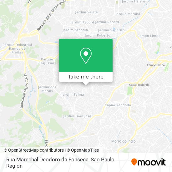 Mapa Rua Marechal Deodoro da Fonseca