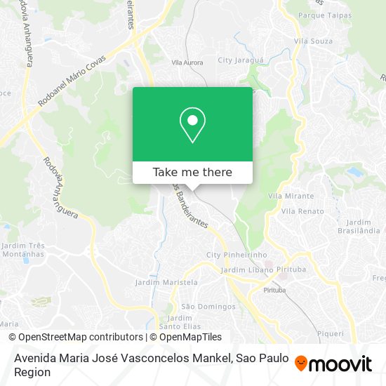 Avenida Maria José Vasconcelos Mankel map