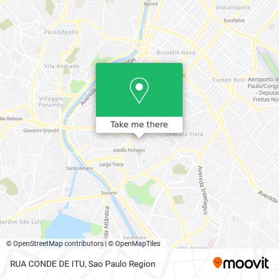 RUA CONDE DE ITU map