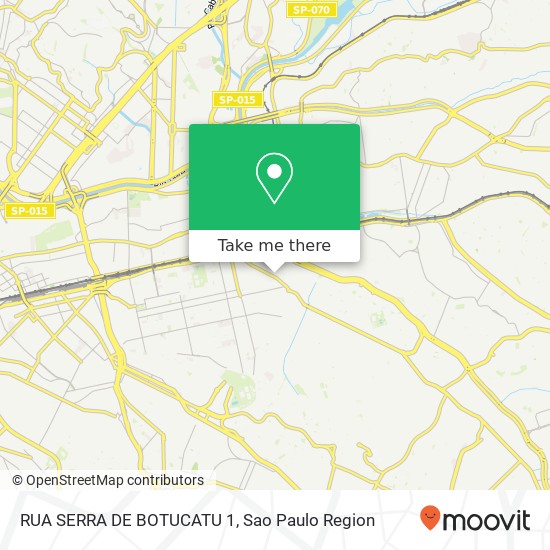 RUA SERRA DE BOTUCATU 1 map