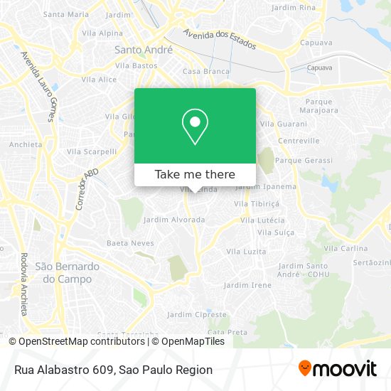 Mapa Rua Alabastro 609