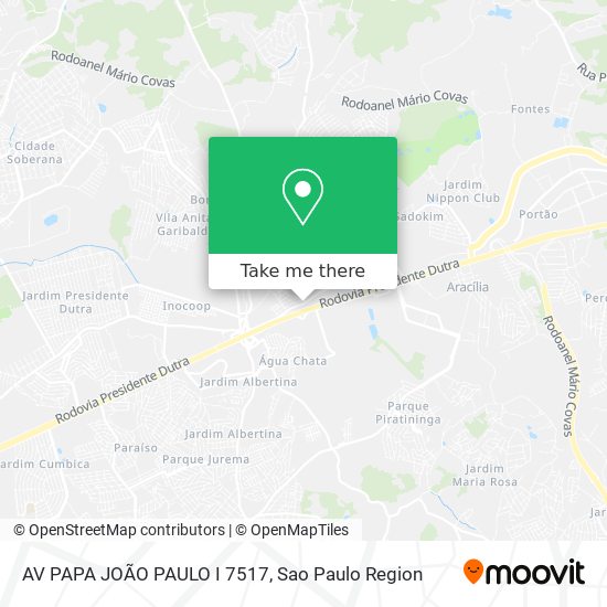 AV  PAPA JOÃO PAULO I 7517 map