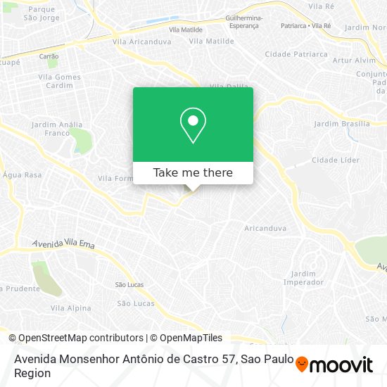 Avenida Monsenhor Antônio de Castro 57 map