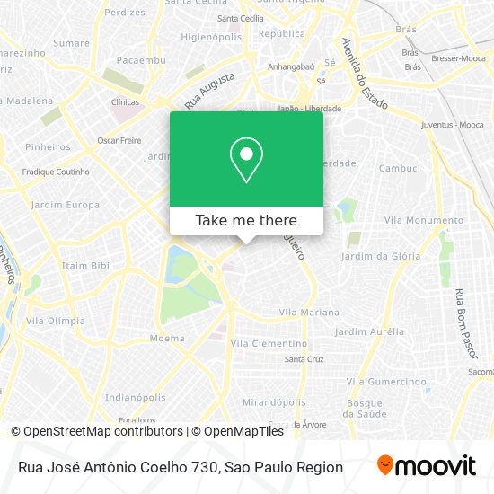 Rua José Antônio Coelho  730 map