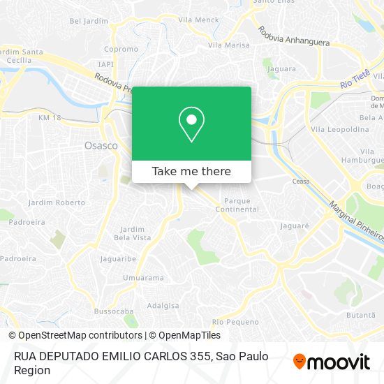 RUA DEPUTADO EMILIO CARLOS 355 map