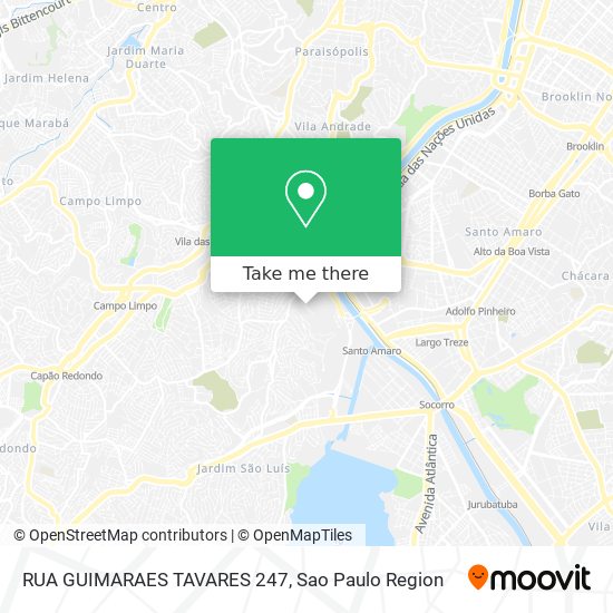 RUA GUIMARAES TAVARES 247 map