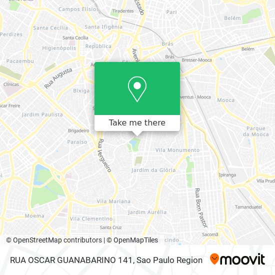 Mapa RUA OSCAR GUANABARINO  141