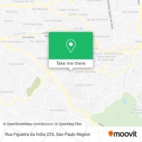 Mapa Rua Figueira da Índia  226