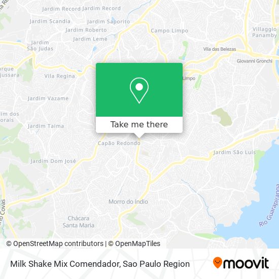 Milk Shake Mix Comendador map