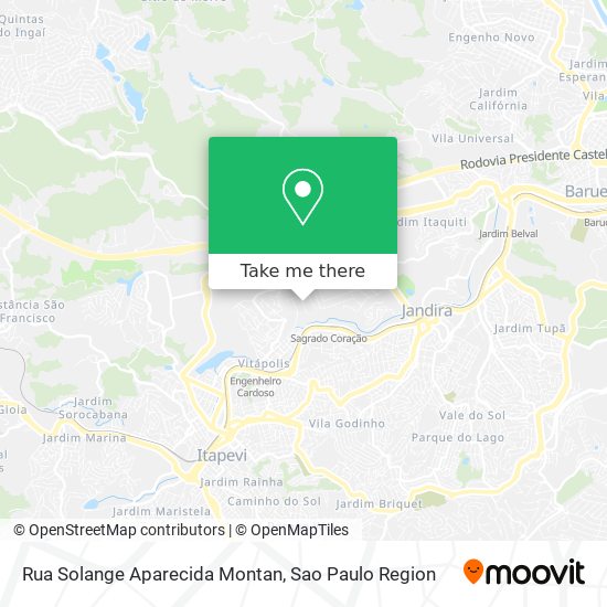 Rua Solange Aparecida Montan map