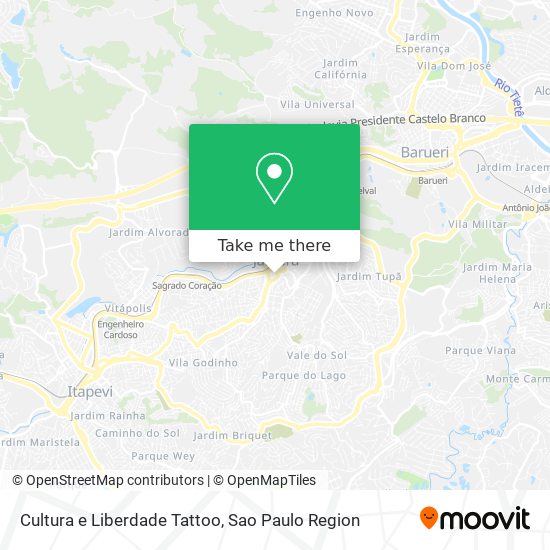 Cultura e Liberdade Tattoo map