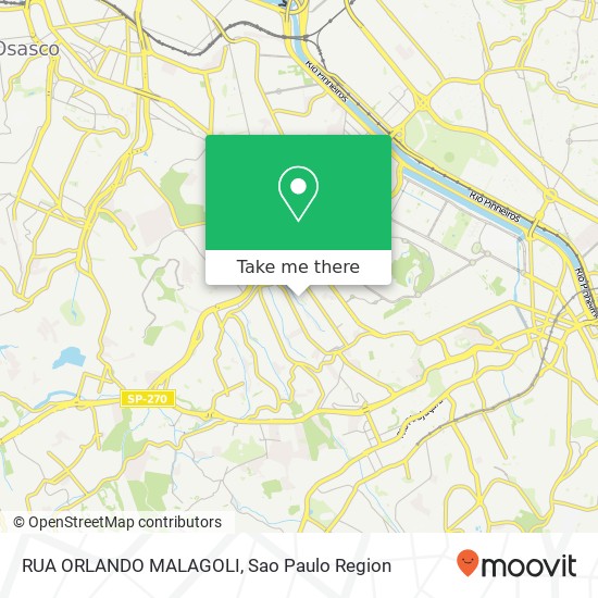 RUA ORLANDO MALAGOLI map