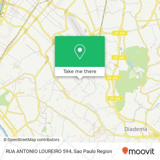 RUA ANTONIO LOUREIRO 594 map