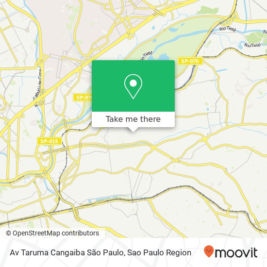 Av  Taruma   Cangaiba   São Paulo map