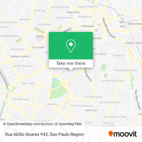 Rua Abilio Soares 942 map
