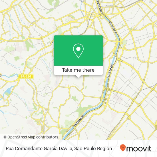 Mapa Rua Comandante Garcia DAvila