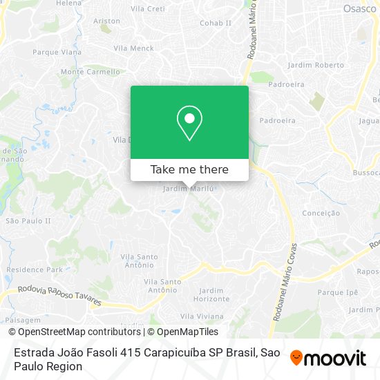 Estrada João Fasoli  415  Carapicuíba   SP  Brasil map