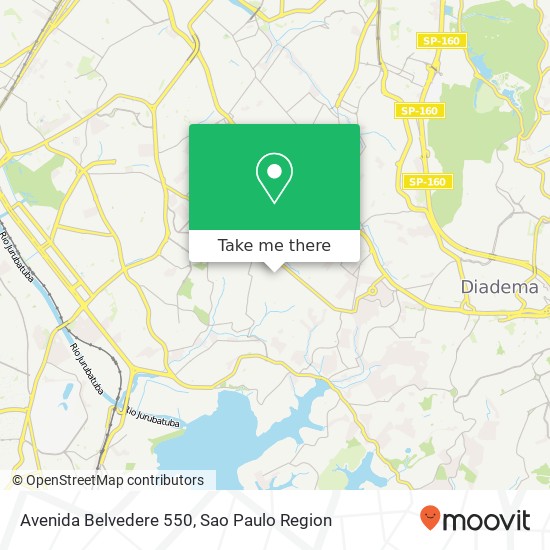 Mapa Avenida Belvedere 550