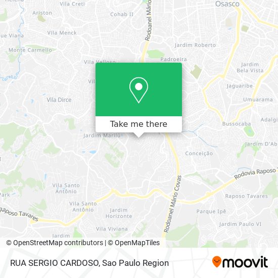 RUA SERGIO CARDOSO map