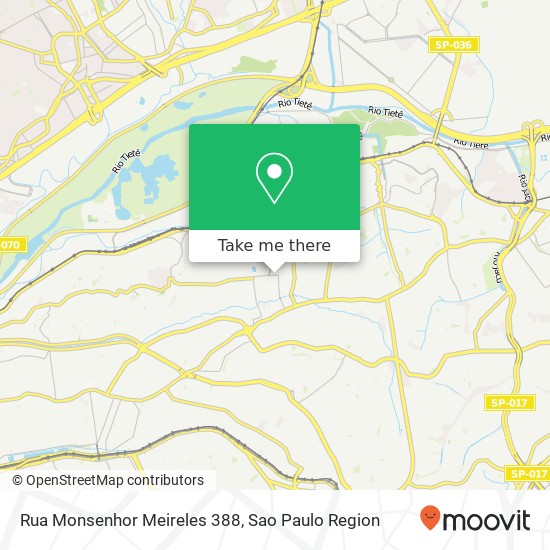 Rua Monsenhor Meireles 388 map