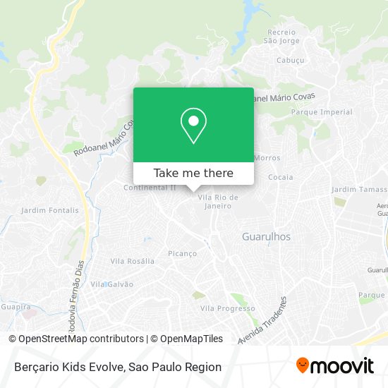 Berçario Kids Evolve map