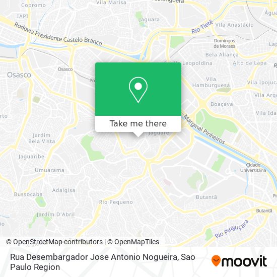 Mapa Rua Desembargador Jose Antonio Nogueira