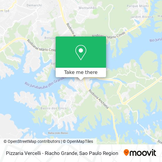 Pizzaria Vercelli - Riacho Grande map