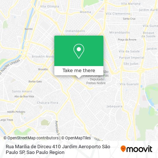 Mapa Rua Marília de Dirceu  410   Jardim Aeroporto   São Paulo   SP