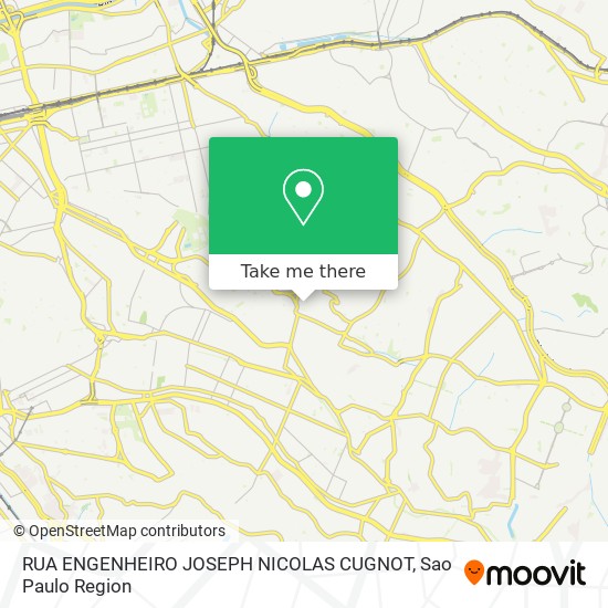 RUA ENGENHEIRO JOSEPH NICOLAS CUGNOT map