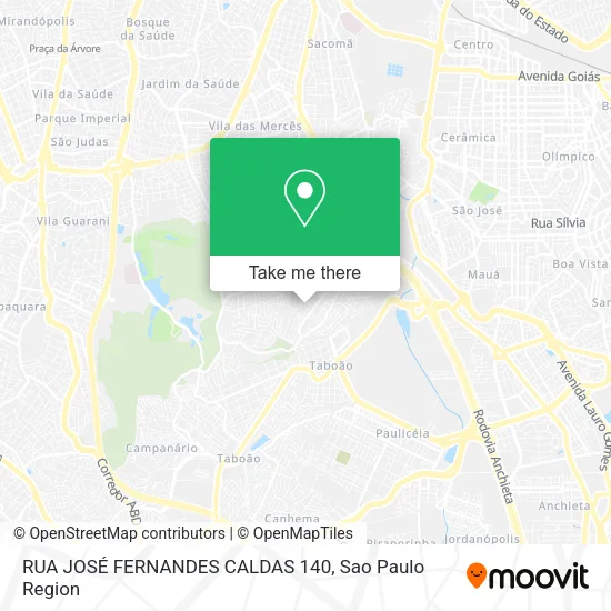 RUA JOSÉ FERNANDES CALDAS 140 map