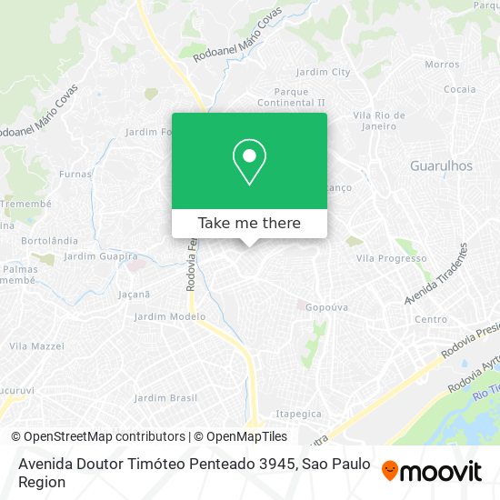 Avenida Doutor Timóteo Penteado 3945 map