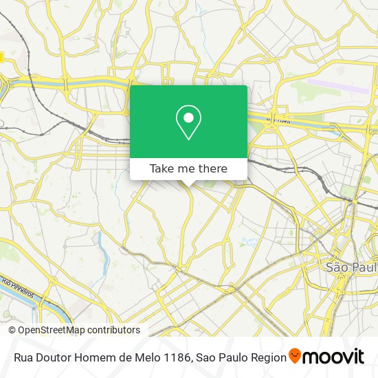 Rua Doutor Homem de Melo 1186 map