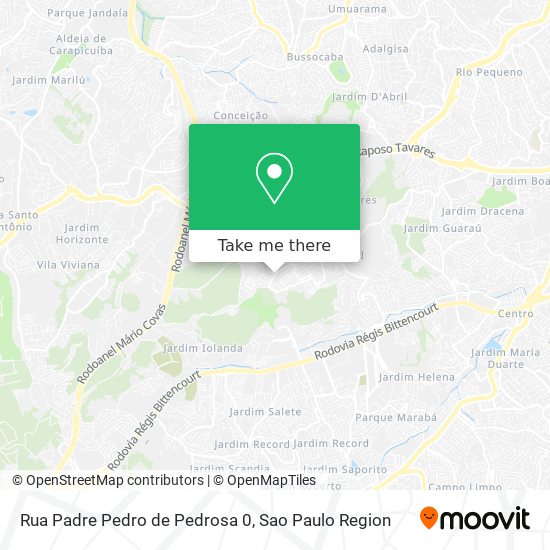 Mapa Rua Padre Pedro de Pedrosa 0